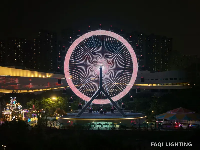 福建福州闽侯县旗山湖旗旗探险乐园42米摩天轮